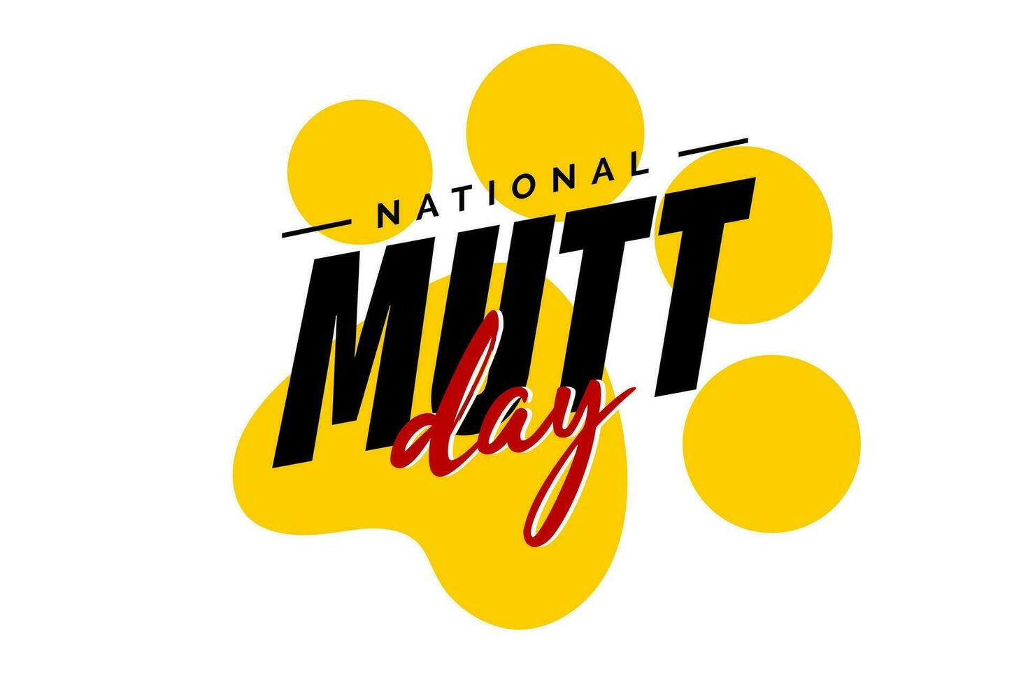 national mutt day 25788107 Vector Art at Vecteezy