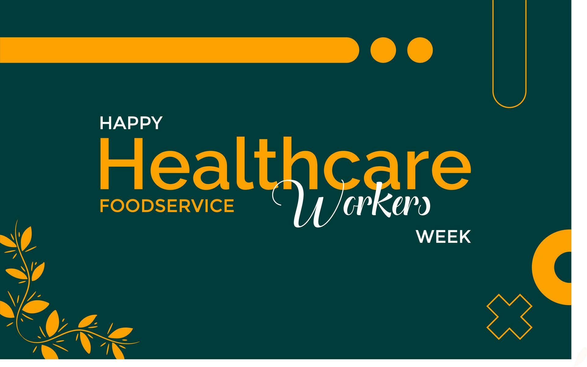 national healthcare foodservice workers week 25788110 Vector Art at
