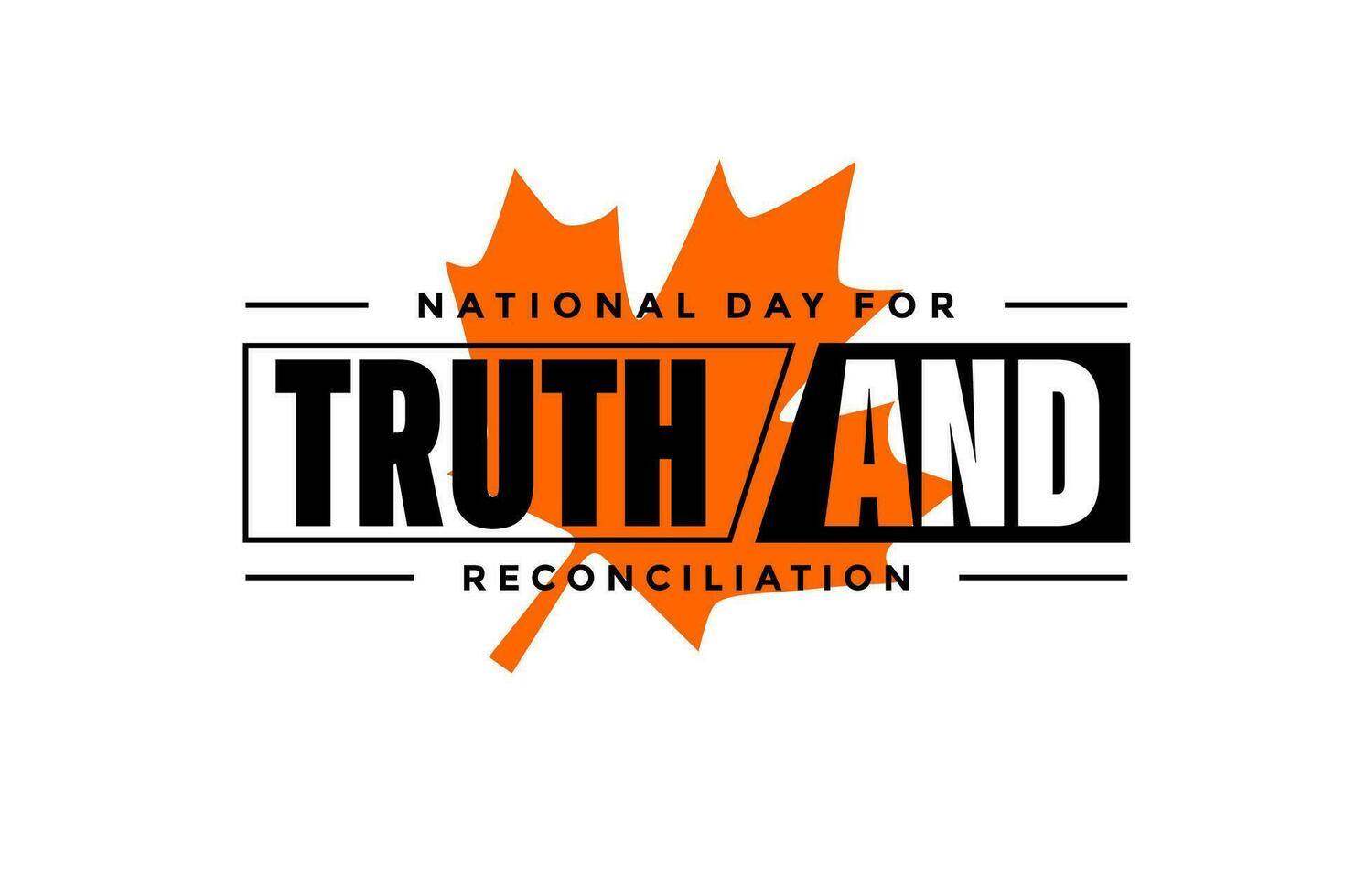 national day for truth and reconciliation vector