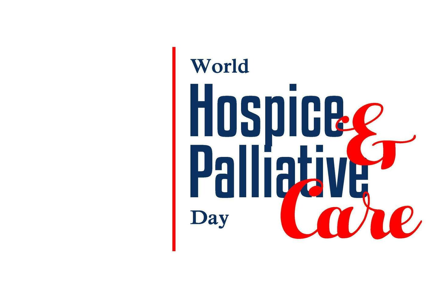 world hospice and palliative care day vector