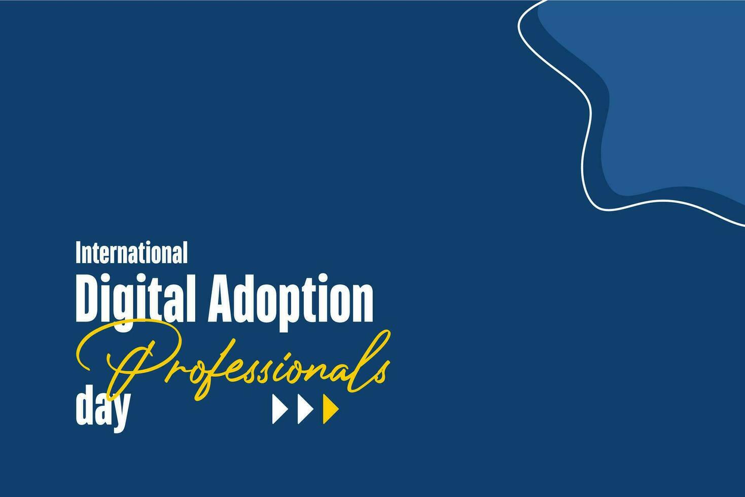 internacional digital adopción profesionales día vector