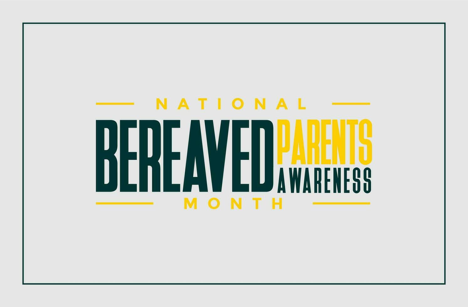 Bereaved Parents Awareness Mo... vector