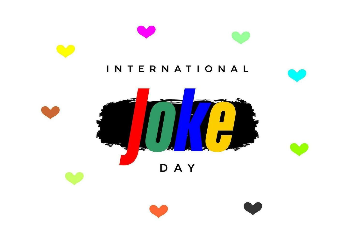 joke day, holiday concept background template vector