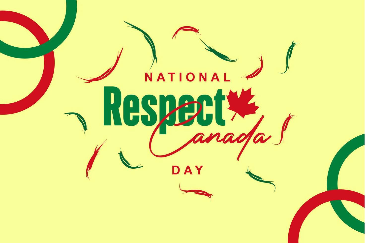 Respect Canada Day, background template Holiday concept vector