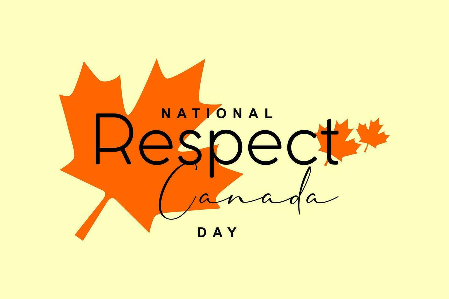 Respect Canada Day, background template Holiday concept vector