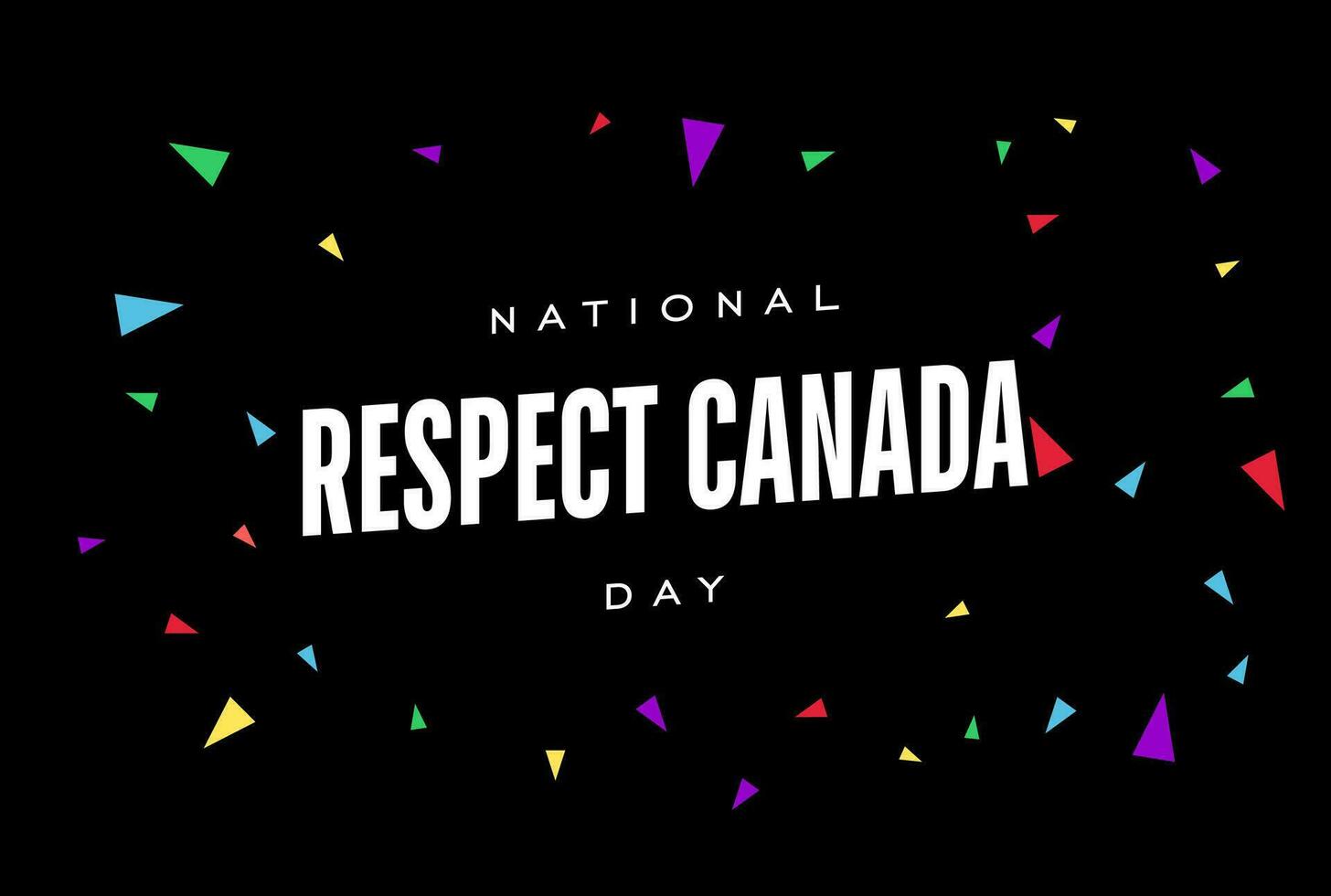 el respeto Canadá día, antecedentes modelo fiesta concepto vector