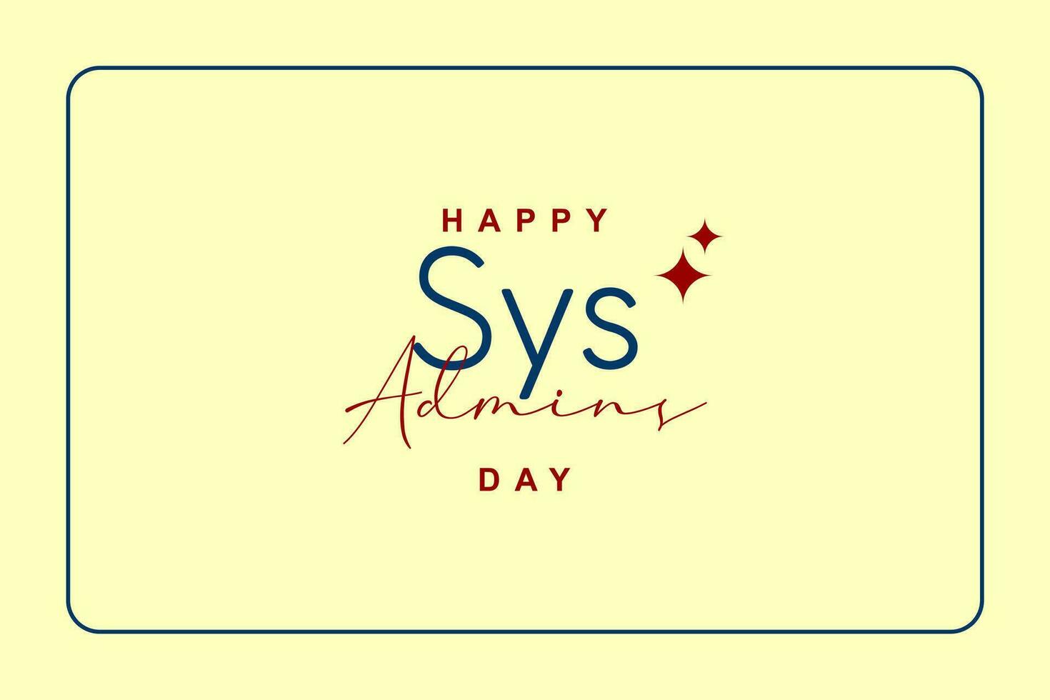 System Administrator Appreciation Day, sysadmin day vector