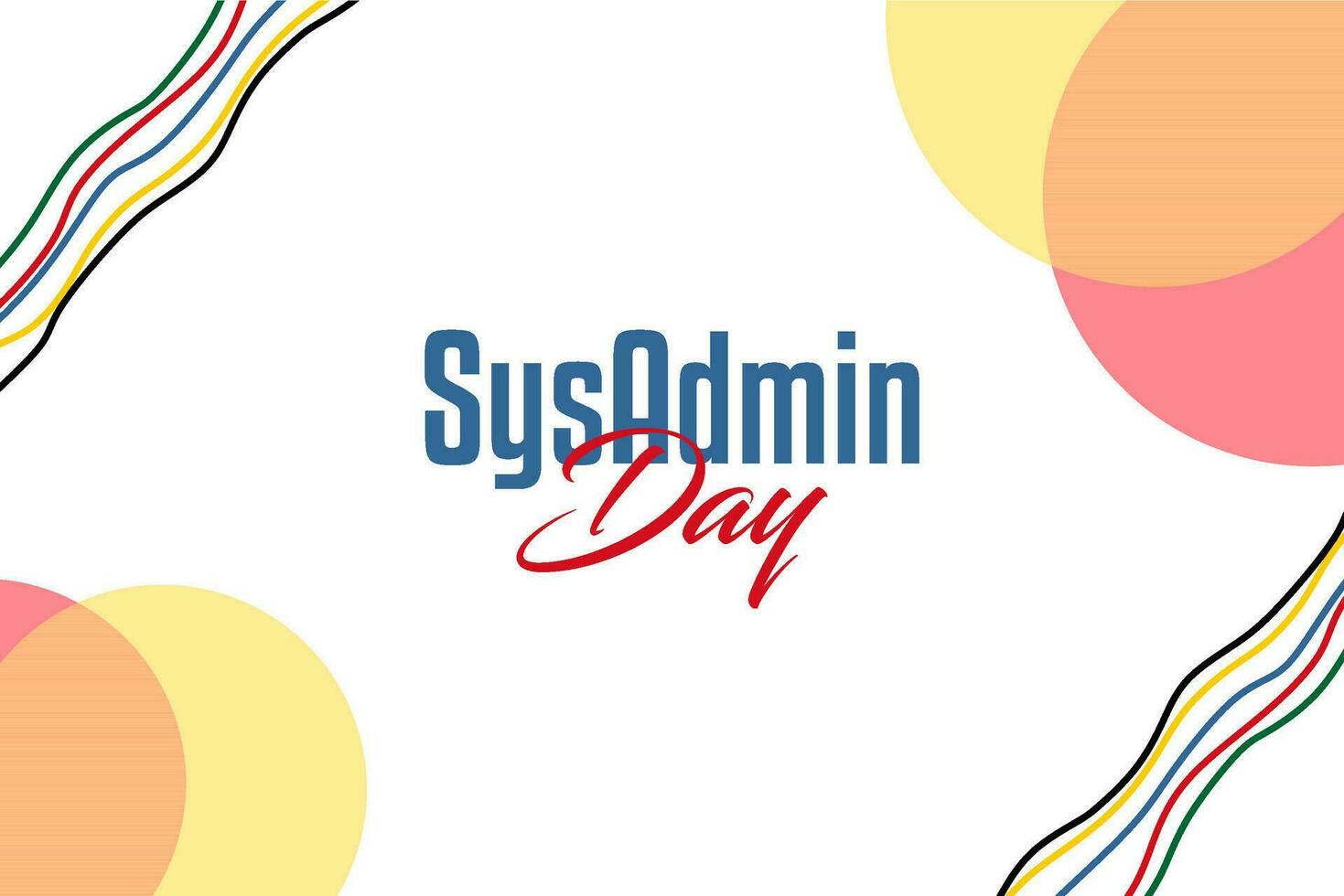 System Administrator Appreciation Day, sysadmin day vector