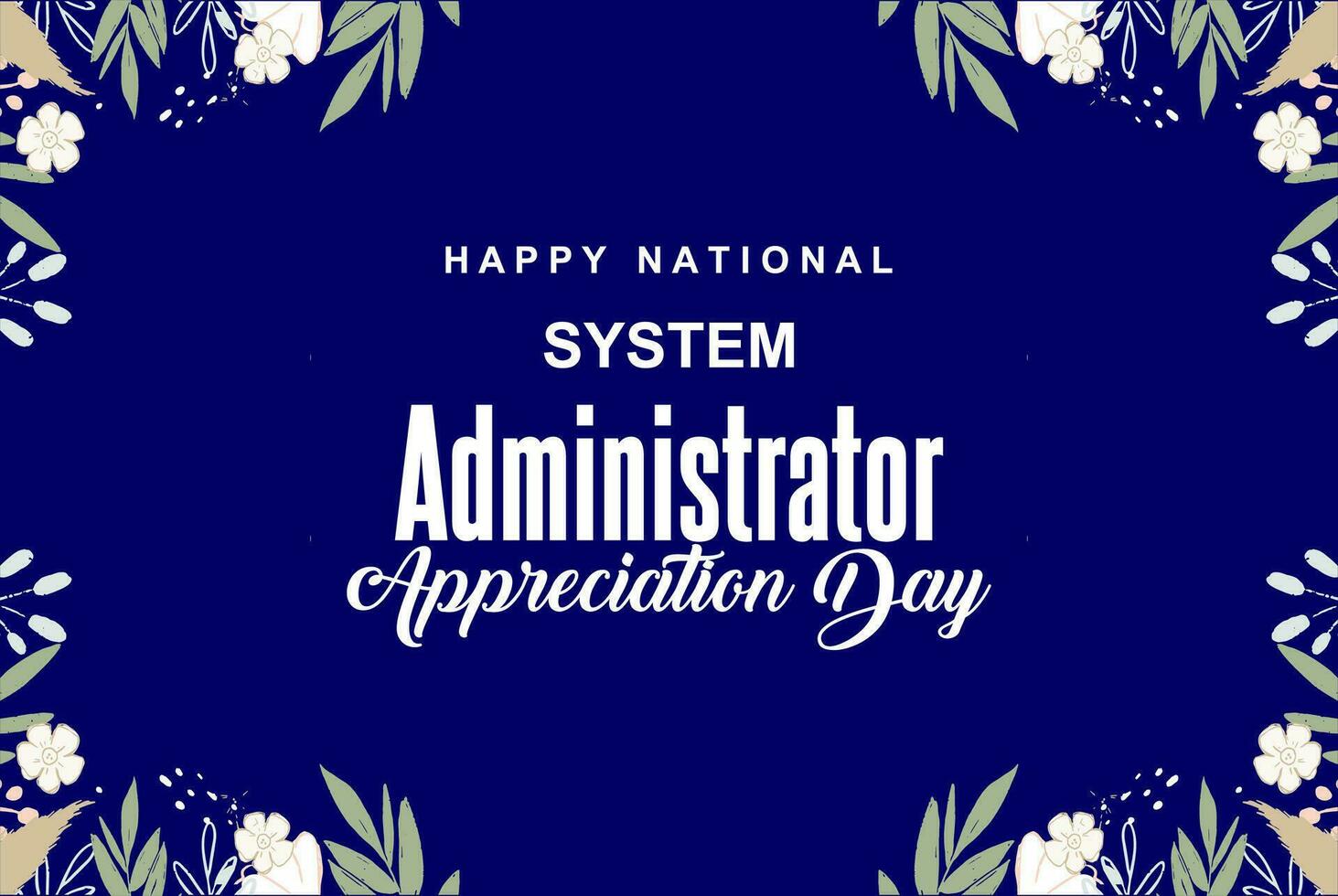 System Administrator Appreciation Day, sysadmin day vector