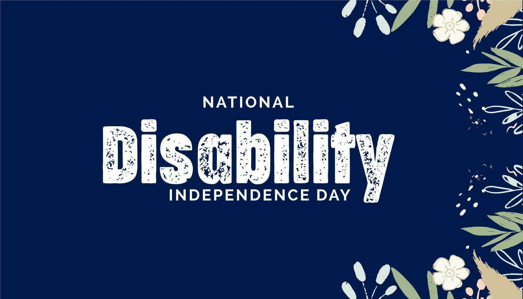 National Disability Independence Day vector
