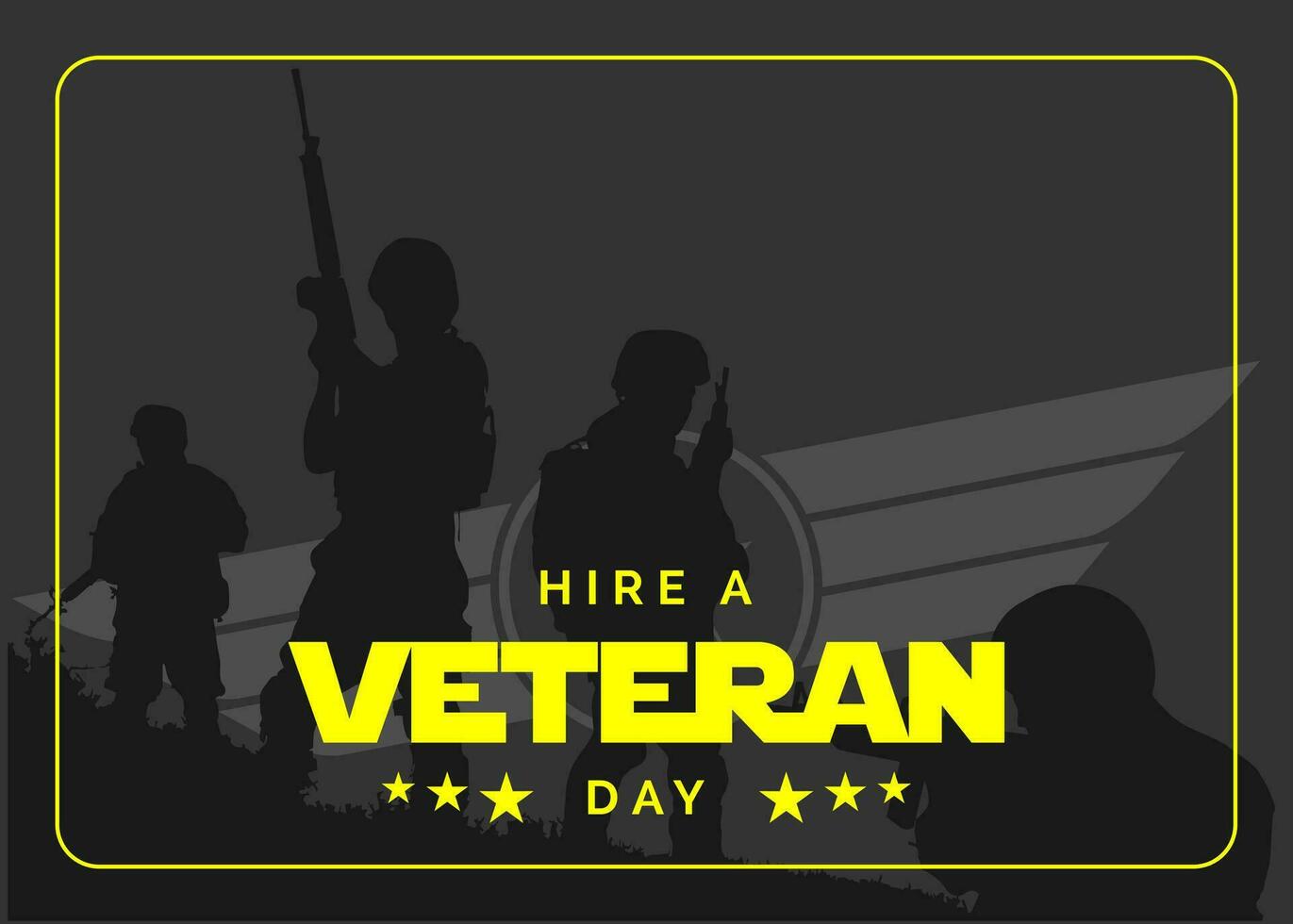 hire a veteran day, background template Holiday concept vector