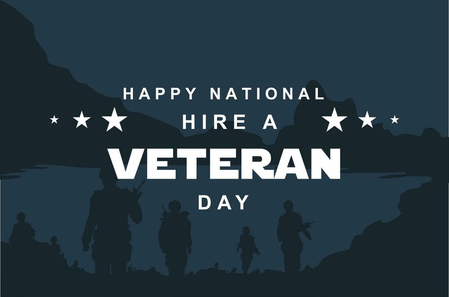 National Hire a Veteran Day vector