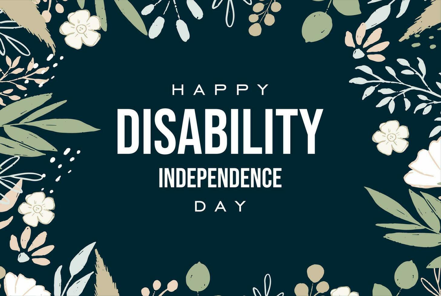 National Disability Independence Day vector