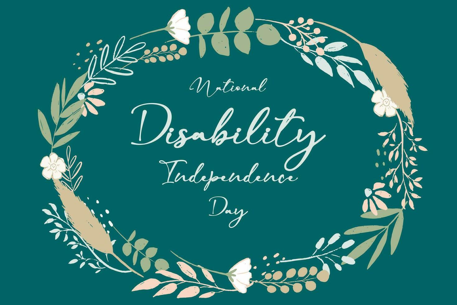 National Disability Independence Day vector