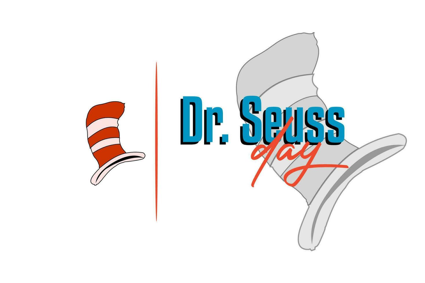 dr. seuss day, happy birthday dr.seuss vector