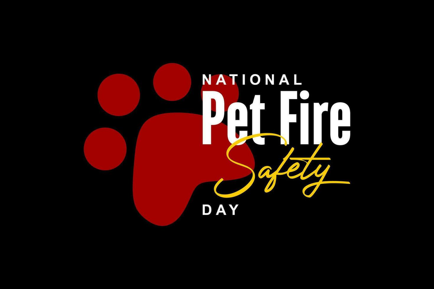 National Pet Fire Safety Day 25788574 Vector Art at Vecteezy