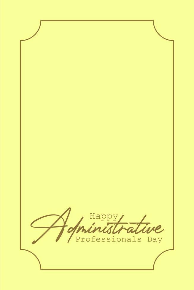 administrative professionals day, background template Holiday concept vector