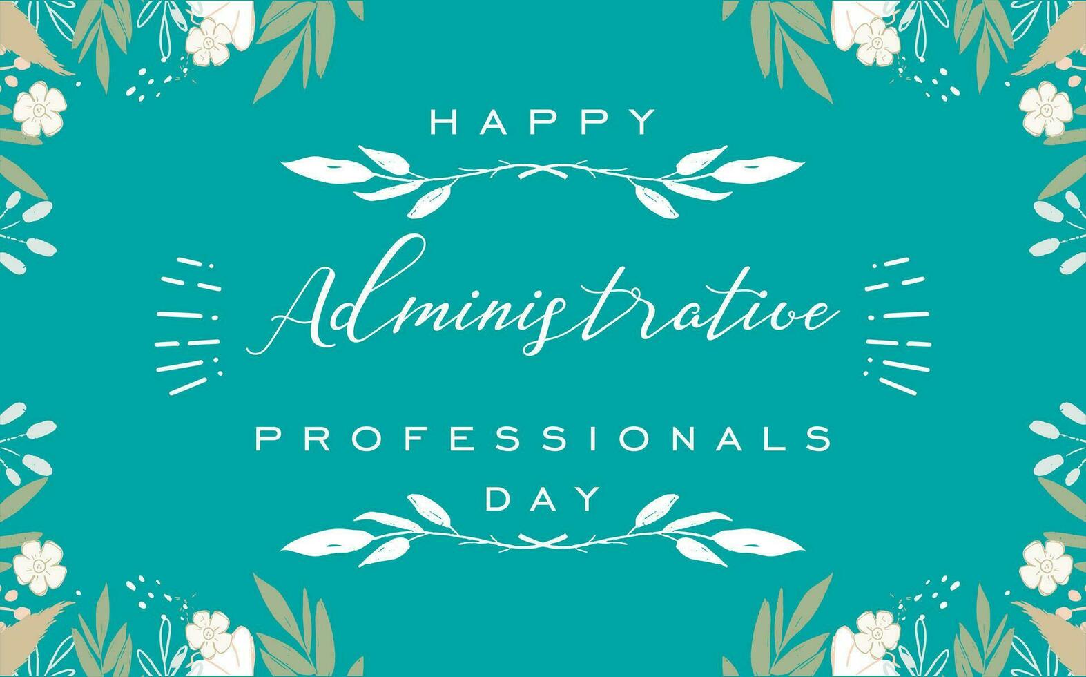 administrative professionals day, background template Holiday concept vector