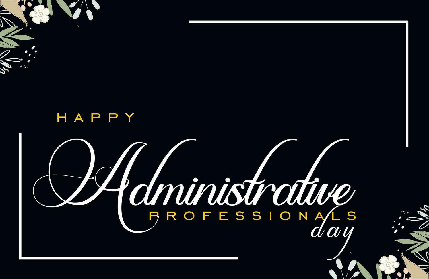 administrative professionals day, background template Holiday concept vector