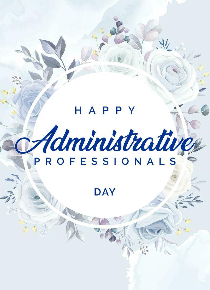 administrative professionals day, background template Holiday concept vector