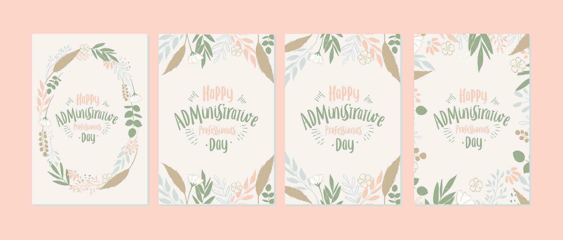 administrative professionals day, background template Holiday concept vector