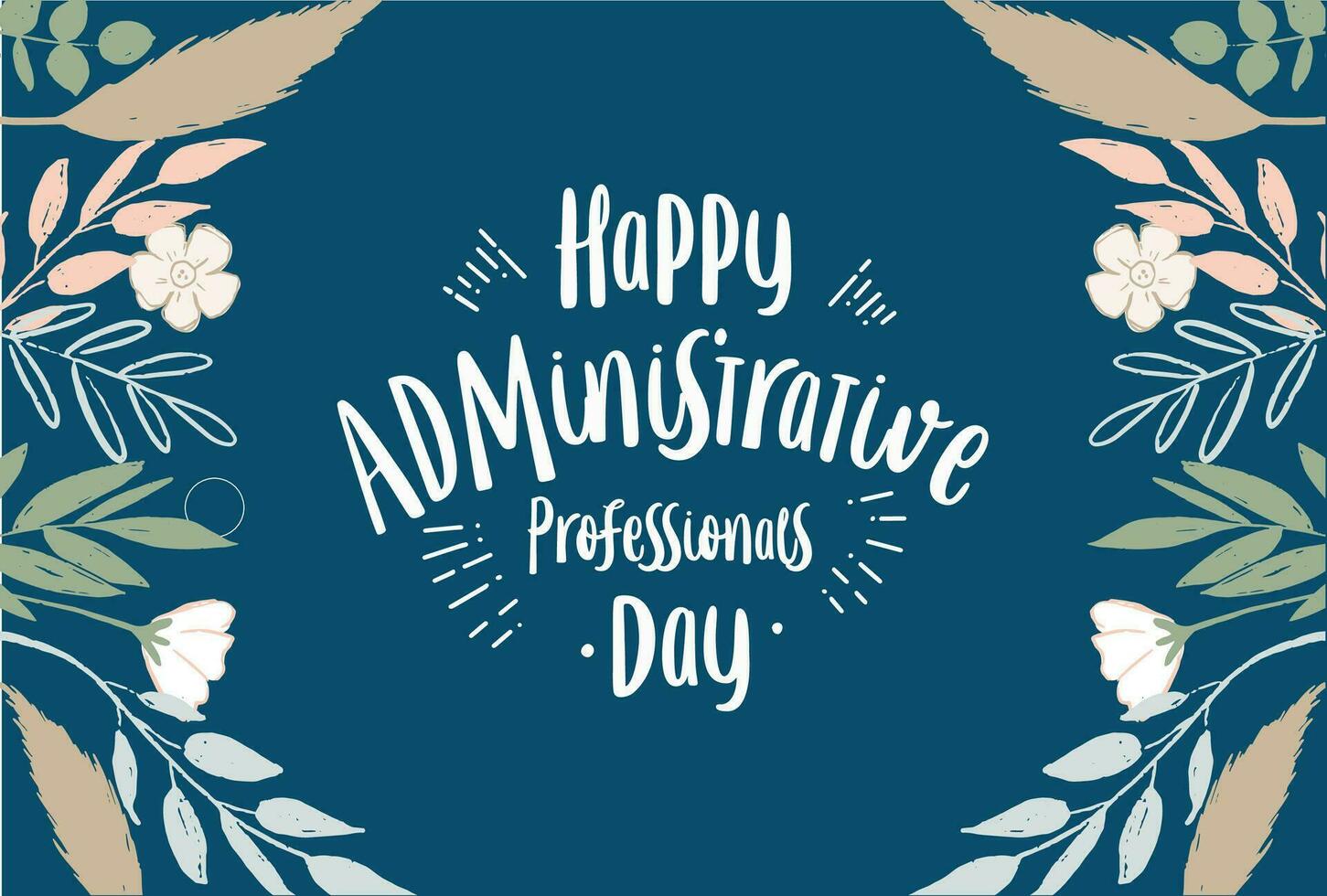 administrative professionals day, background template Holiday concept vector