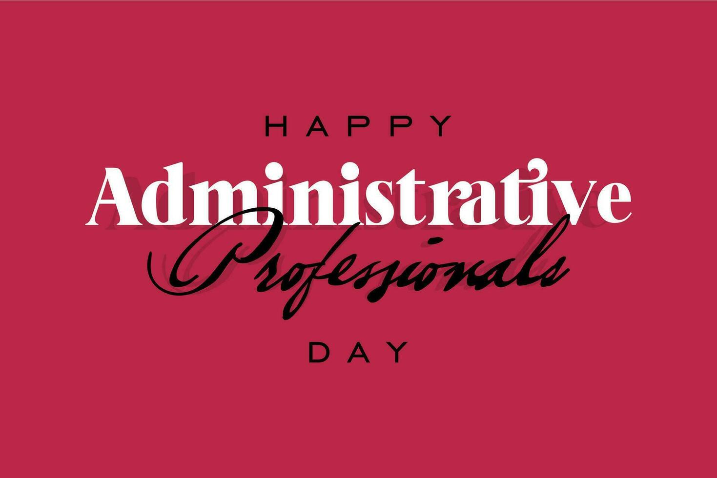 administrative professionals day, background template Holiday concept vector