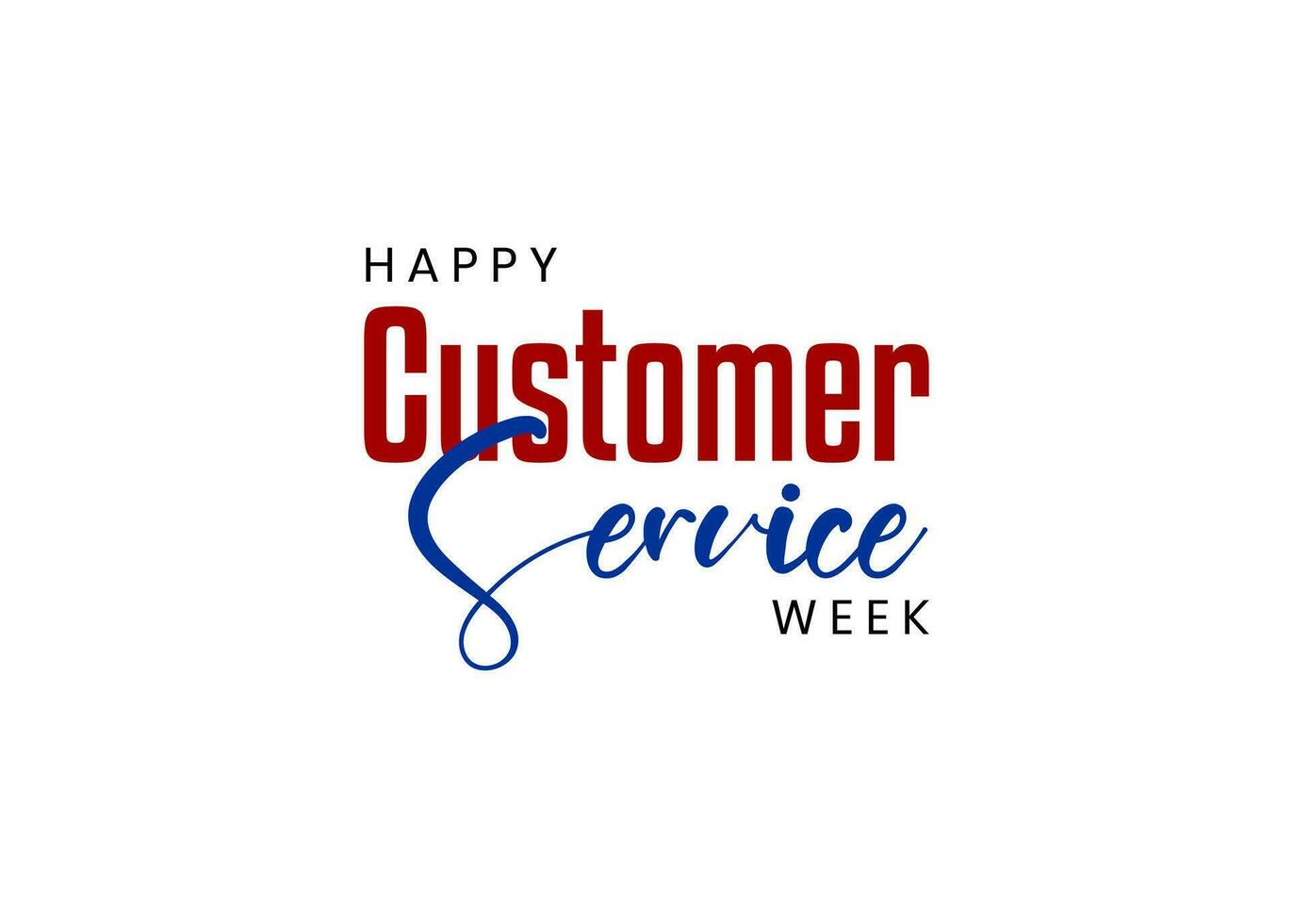 Customer Service Week vector