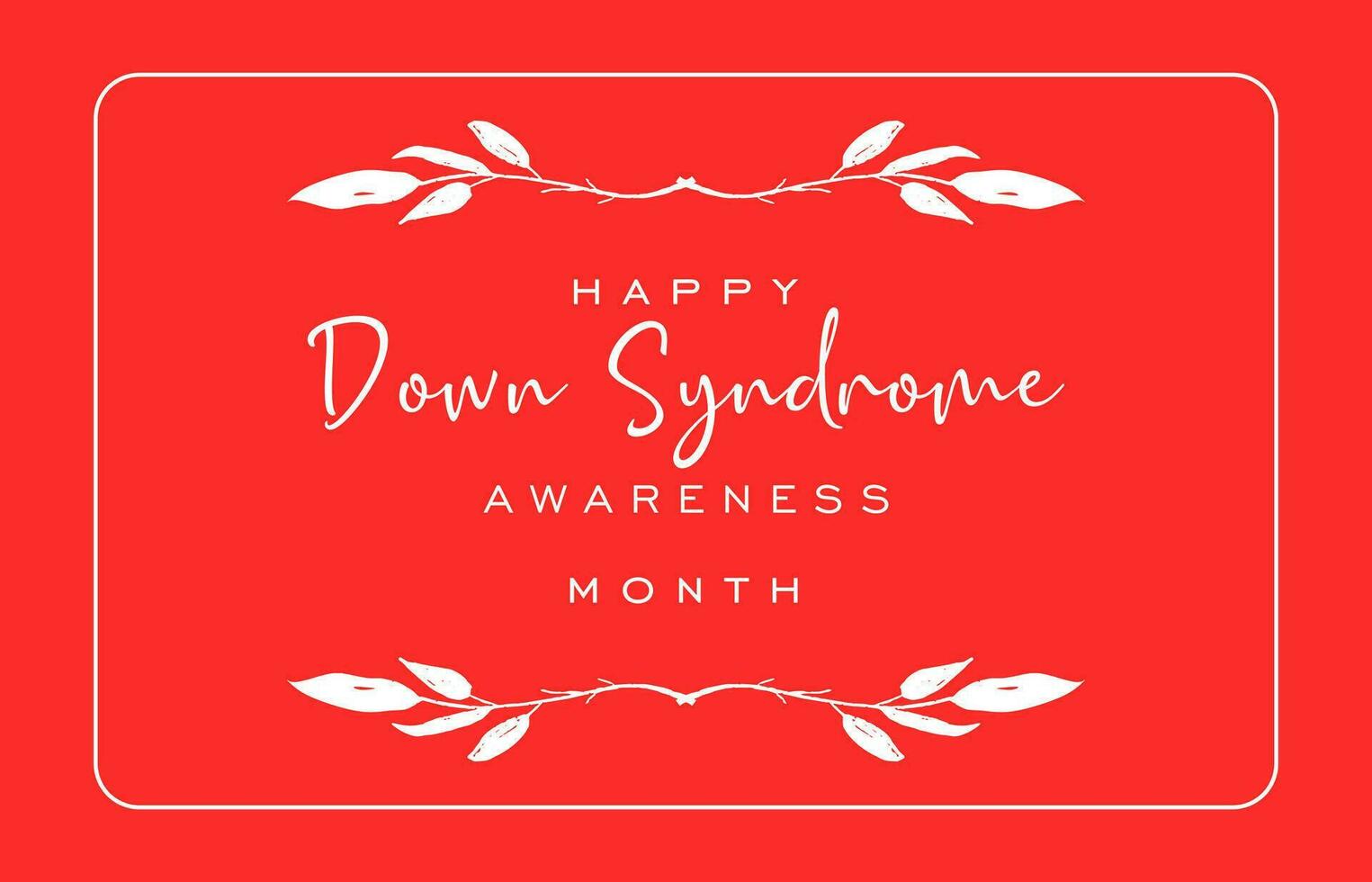 Down Syndrome Awareness Month vector