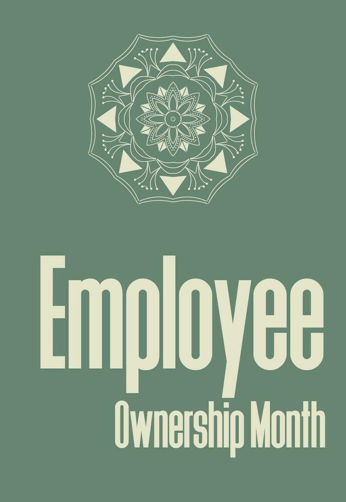 employee ownership month vector