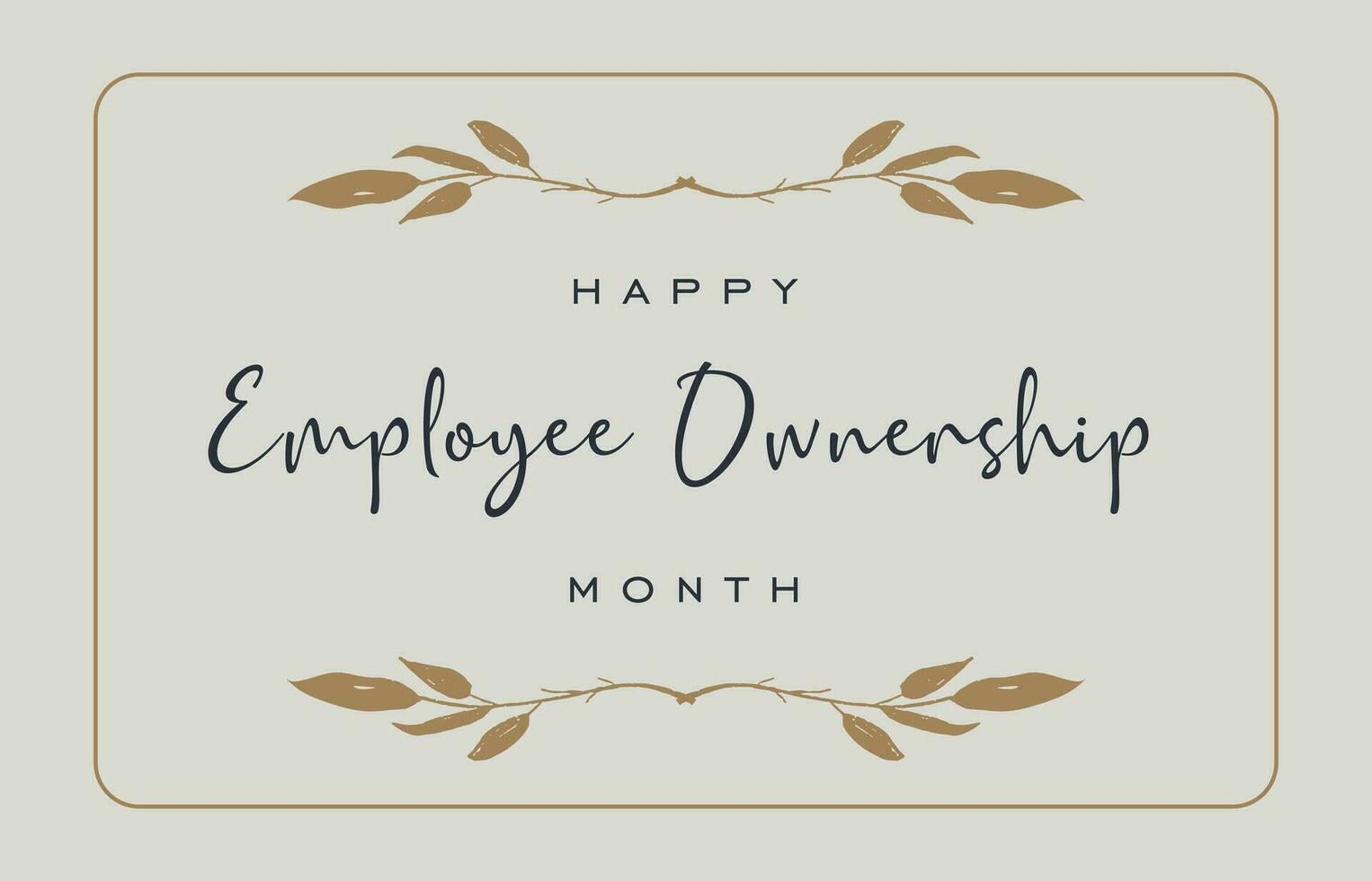 employee ownership month vector