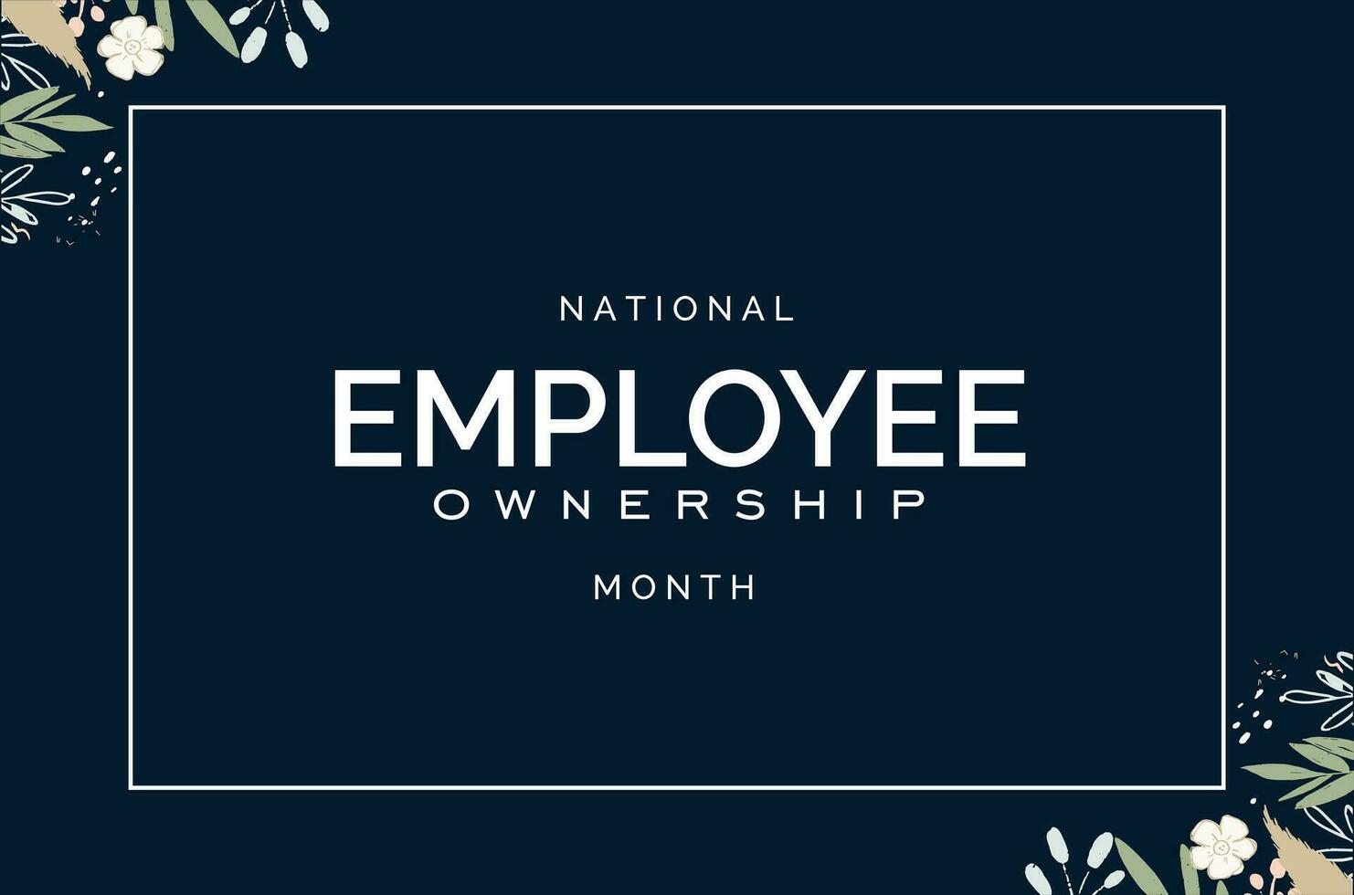 employee ownership month vector