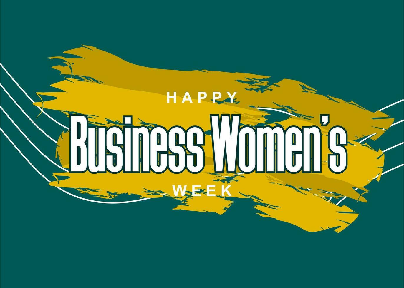 National Business Women Week vector