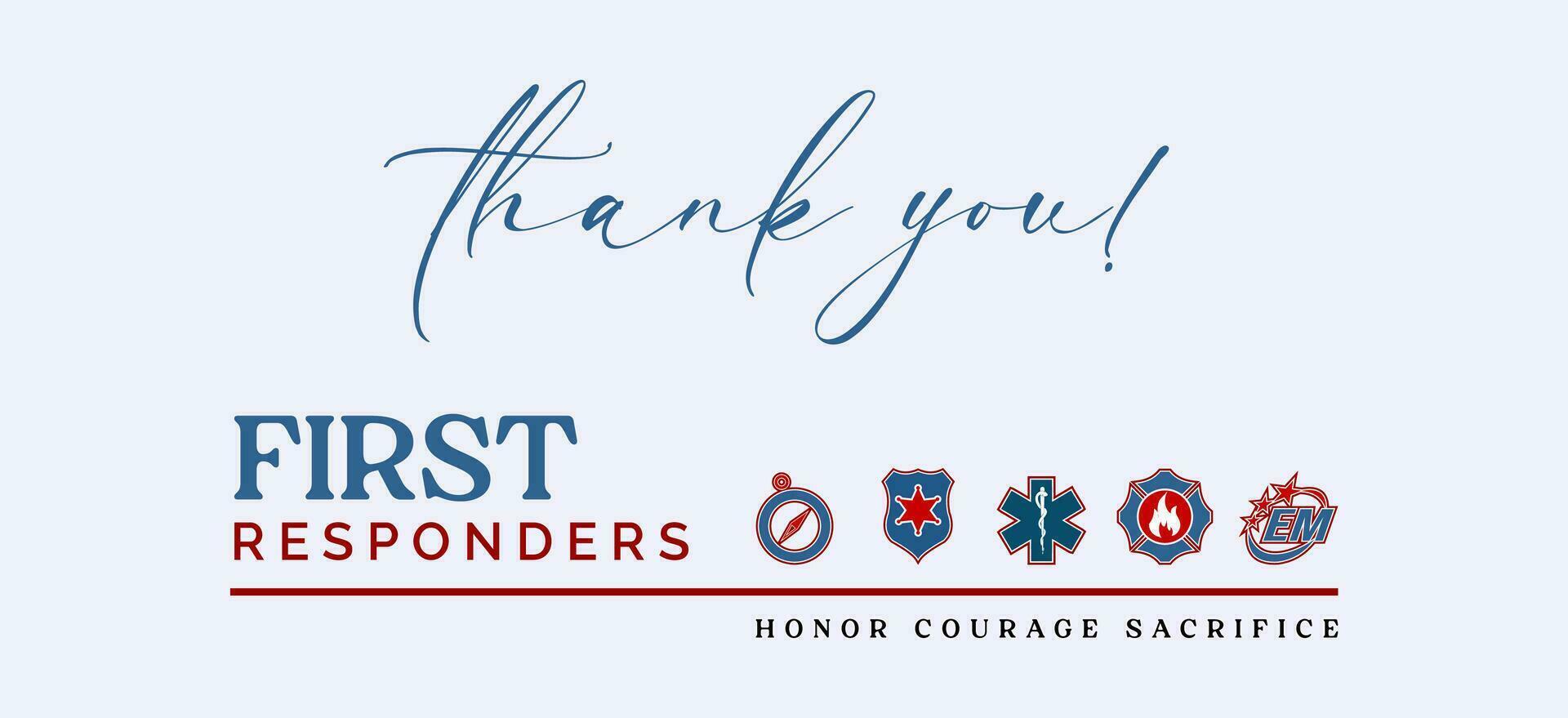 National First Responders Day 25788835 Vector Art at Vecteezy