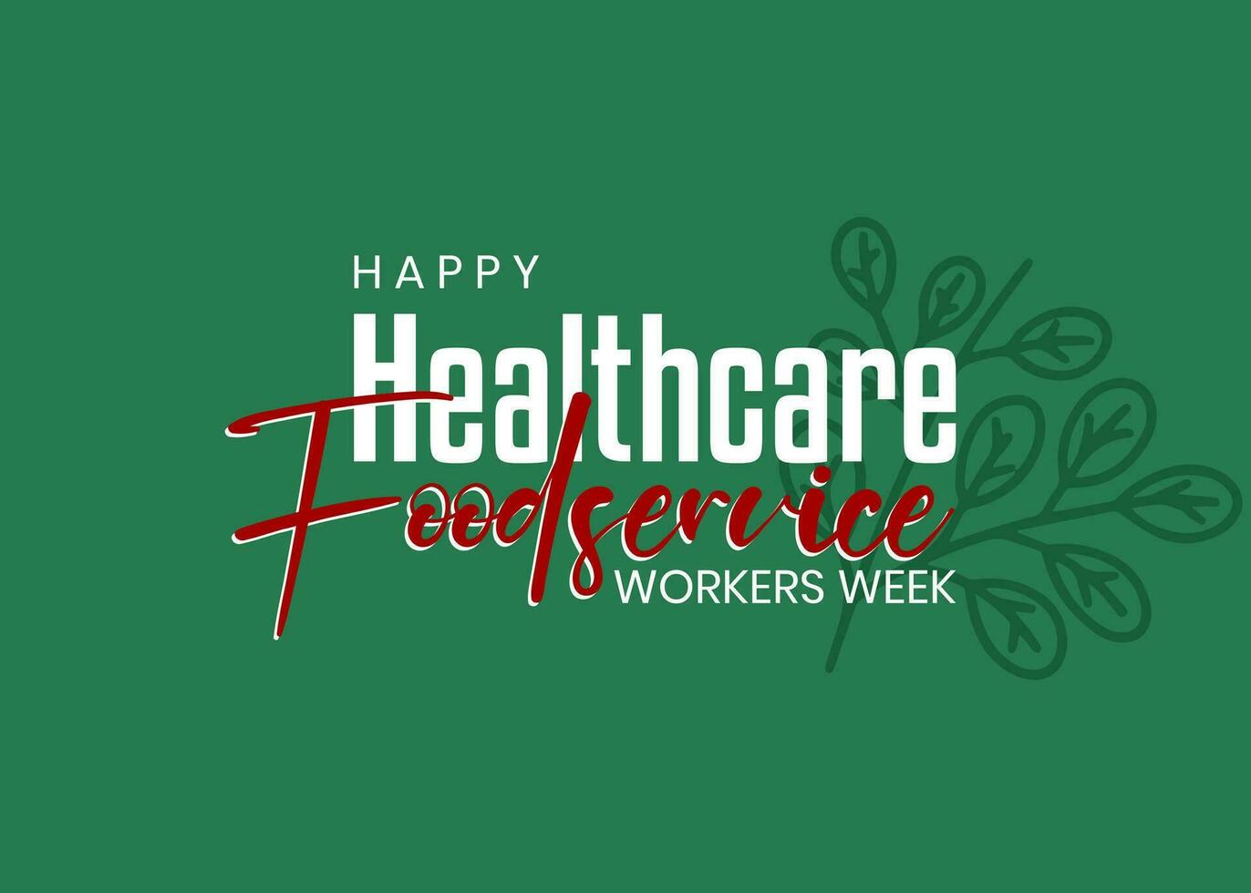 national healthcare foodservice workers week 25788846 Vector Art at