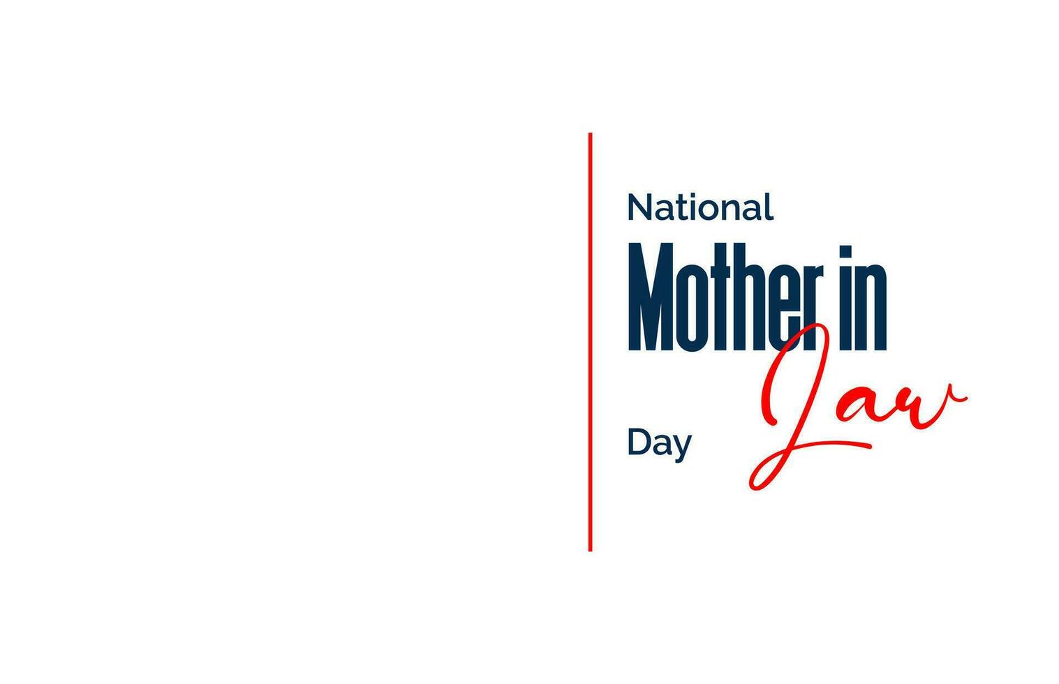national mother in law day vector