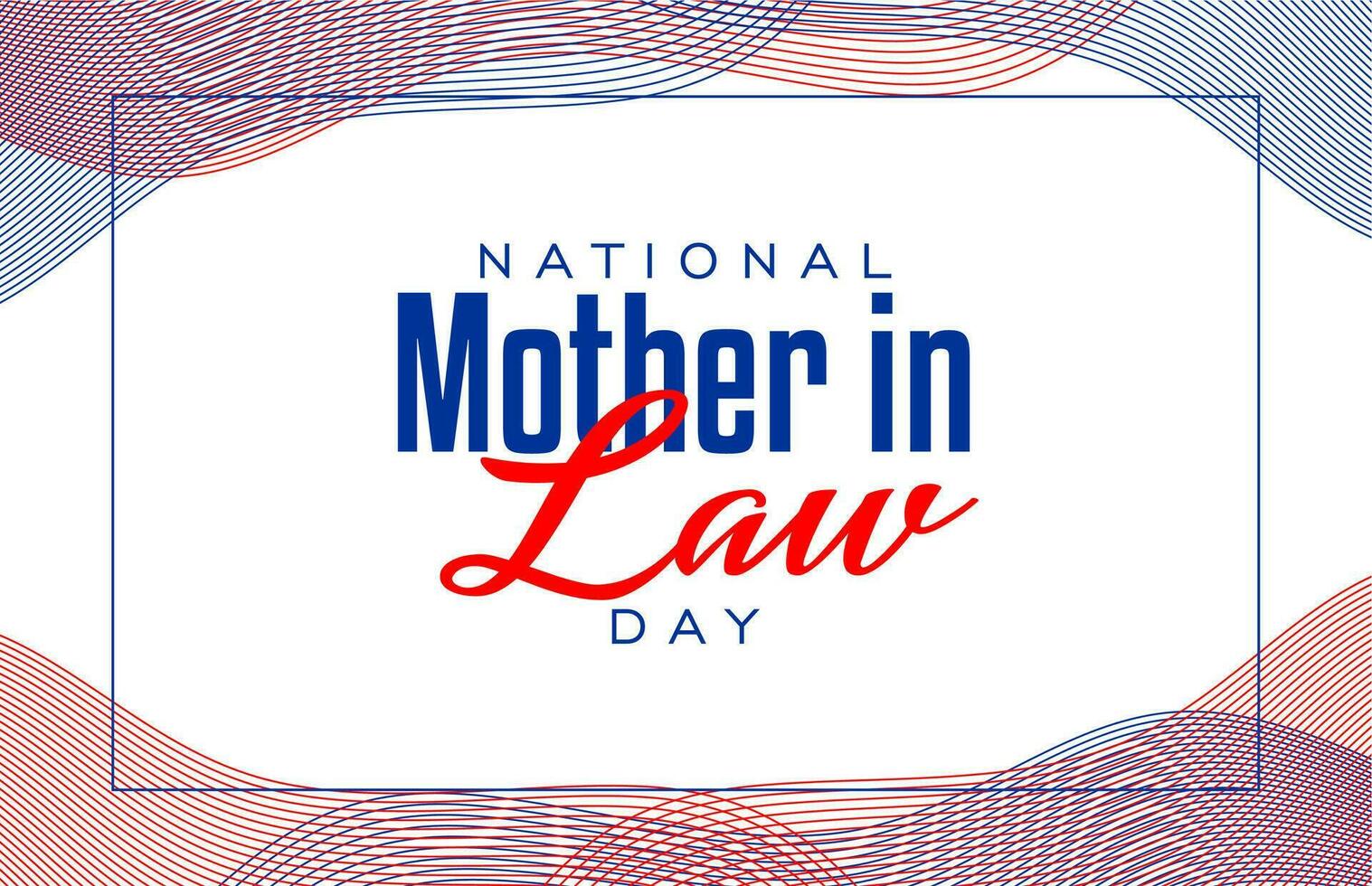 national mother in law day vector