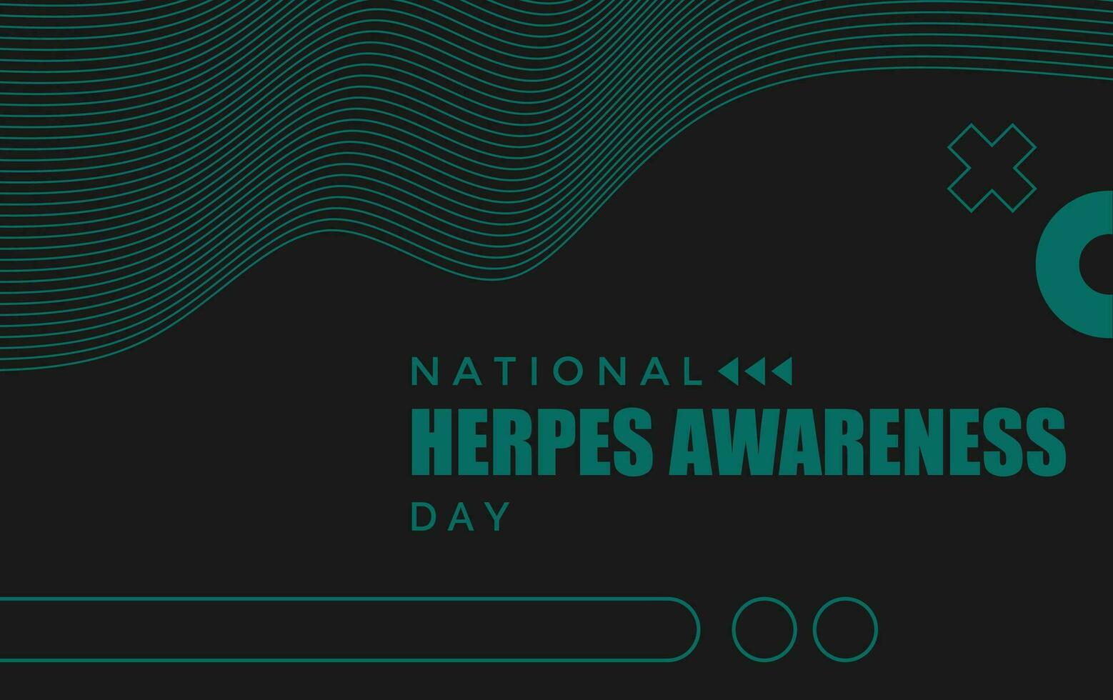 National Herpes Awareness Day... vector