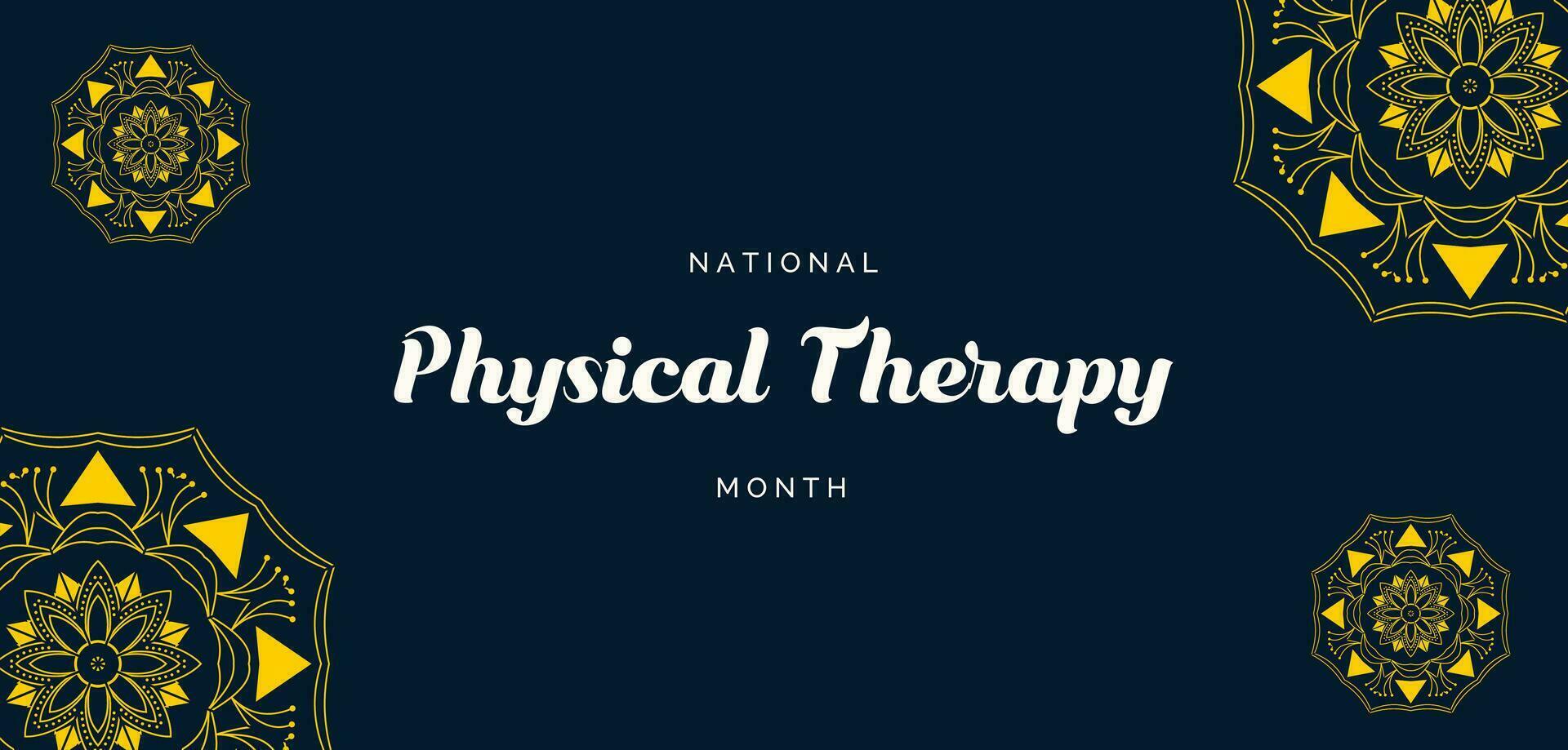 National Physical Therapy Mon... vector