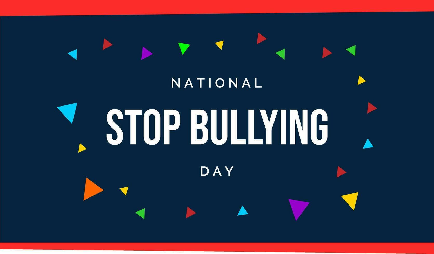 national stop bullying day vector