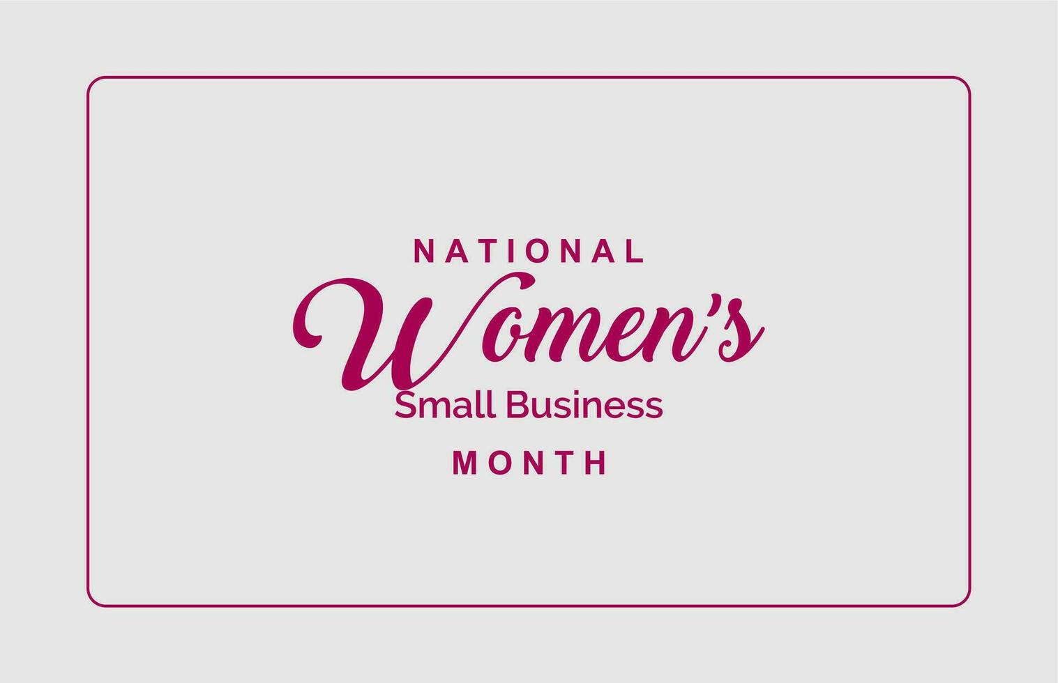 National Women Small Busine... vector