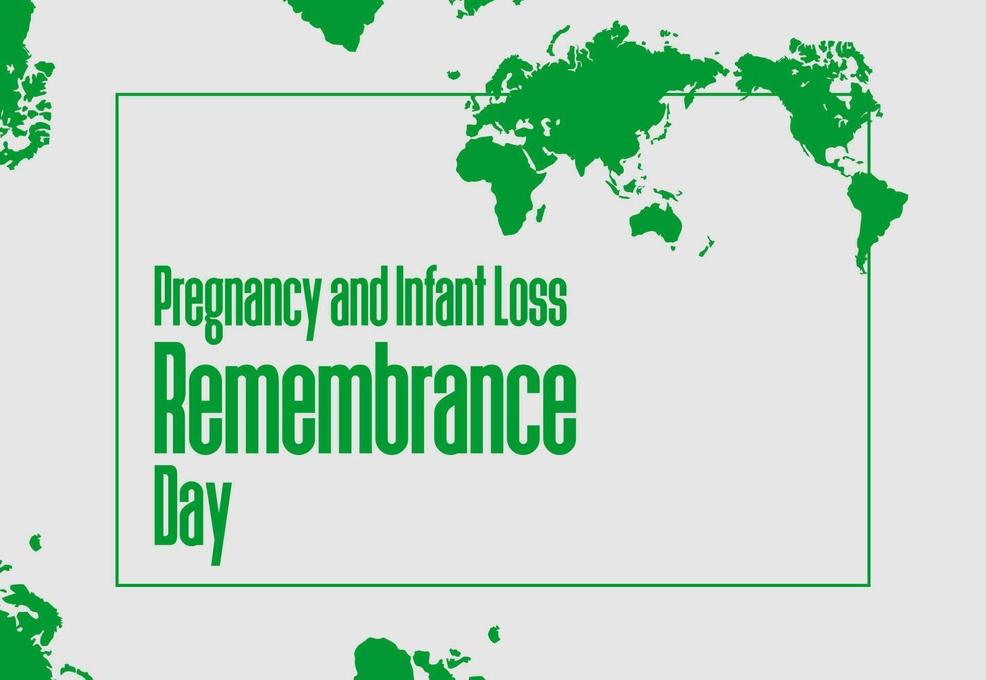 pregnancy and infant loss remembrance day vector