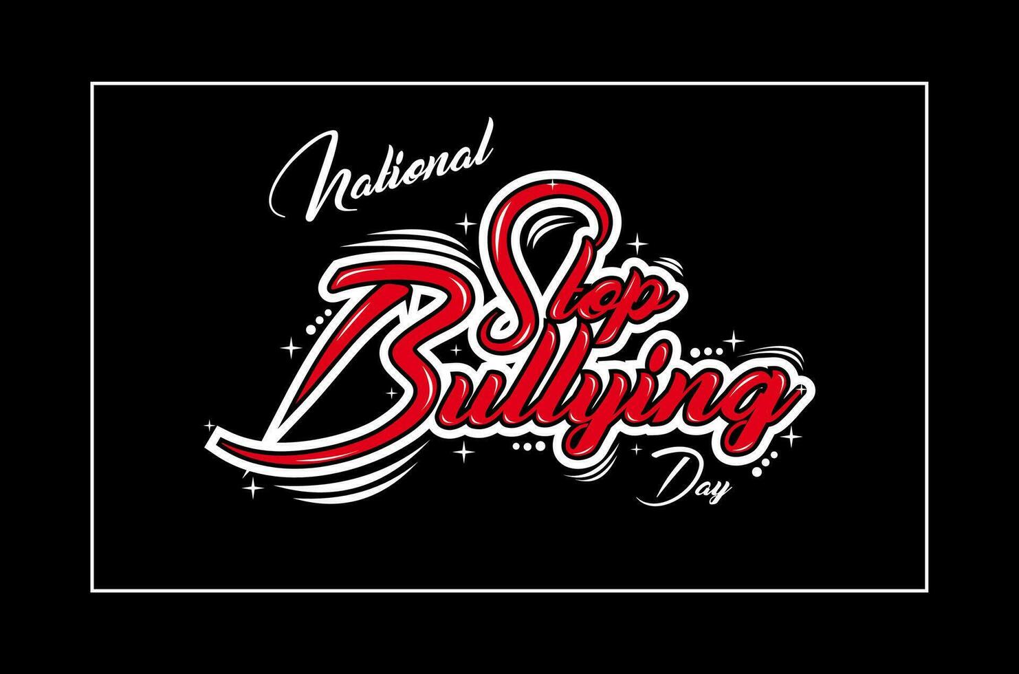 national stop bullying day vector