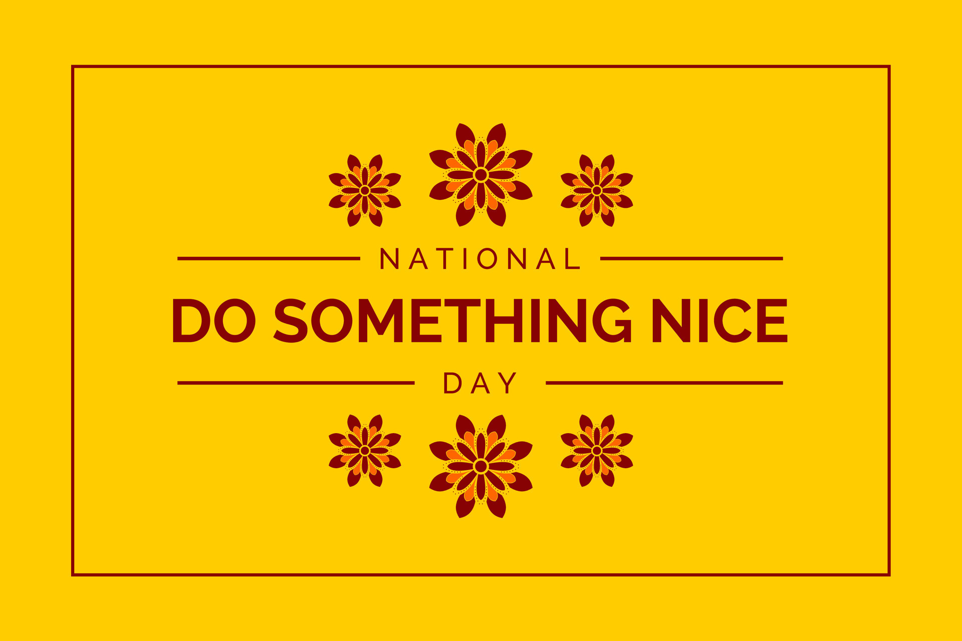national do something nice day 25788993 Vector Art at Vecteezy