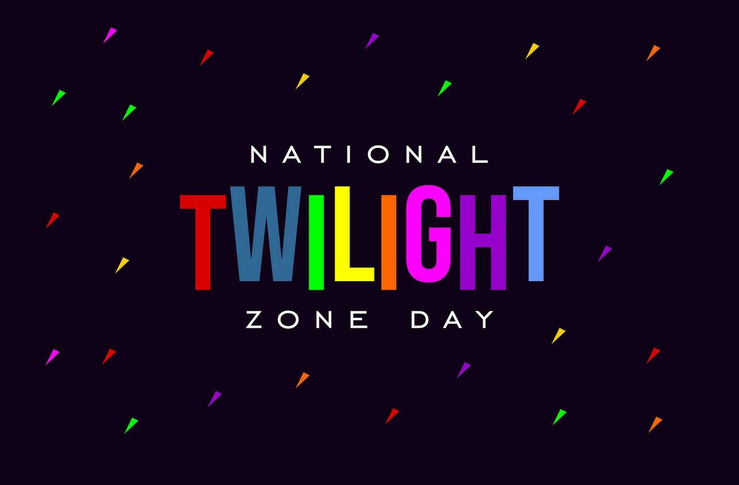 national twilight zone day vector