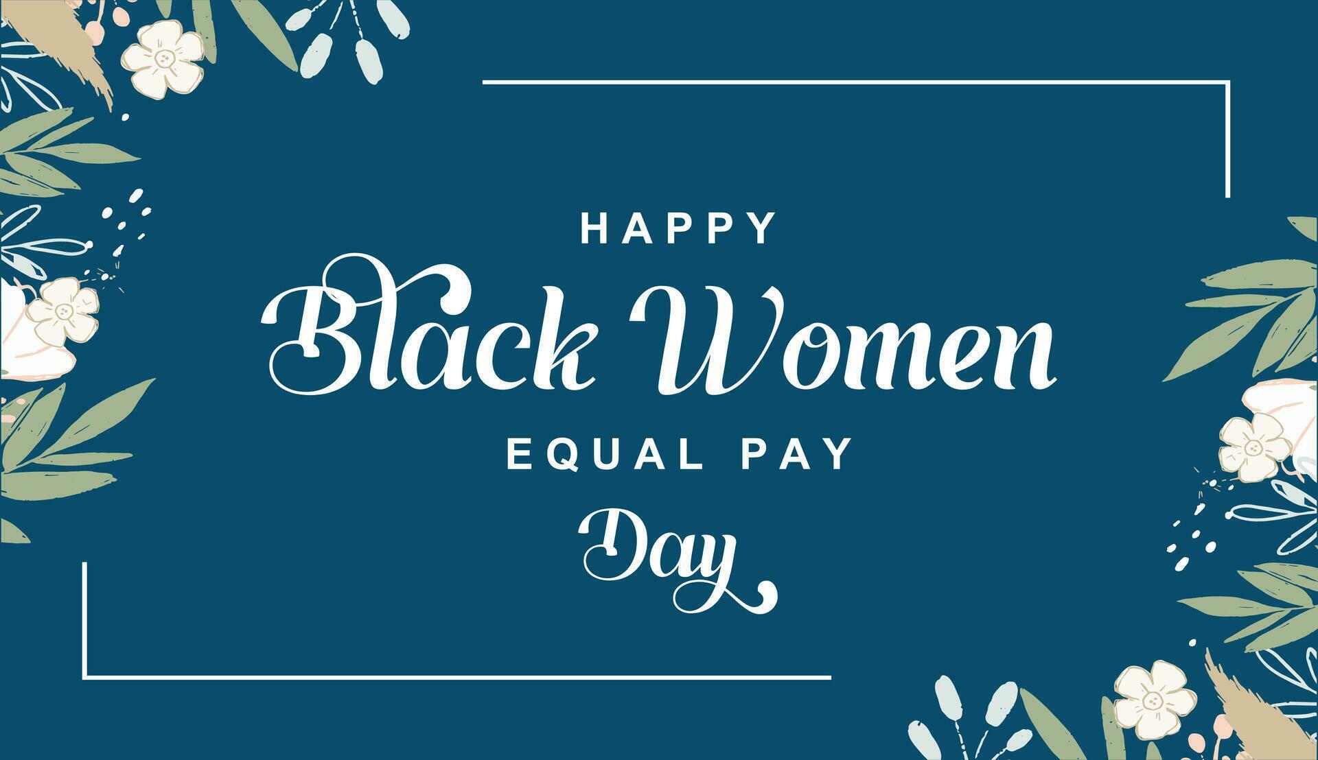black women equal pay day 25789043 Vector Art at Vecteezy