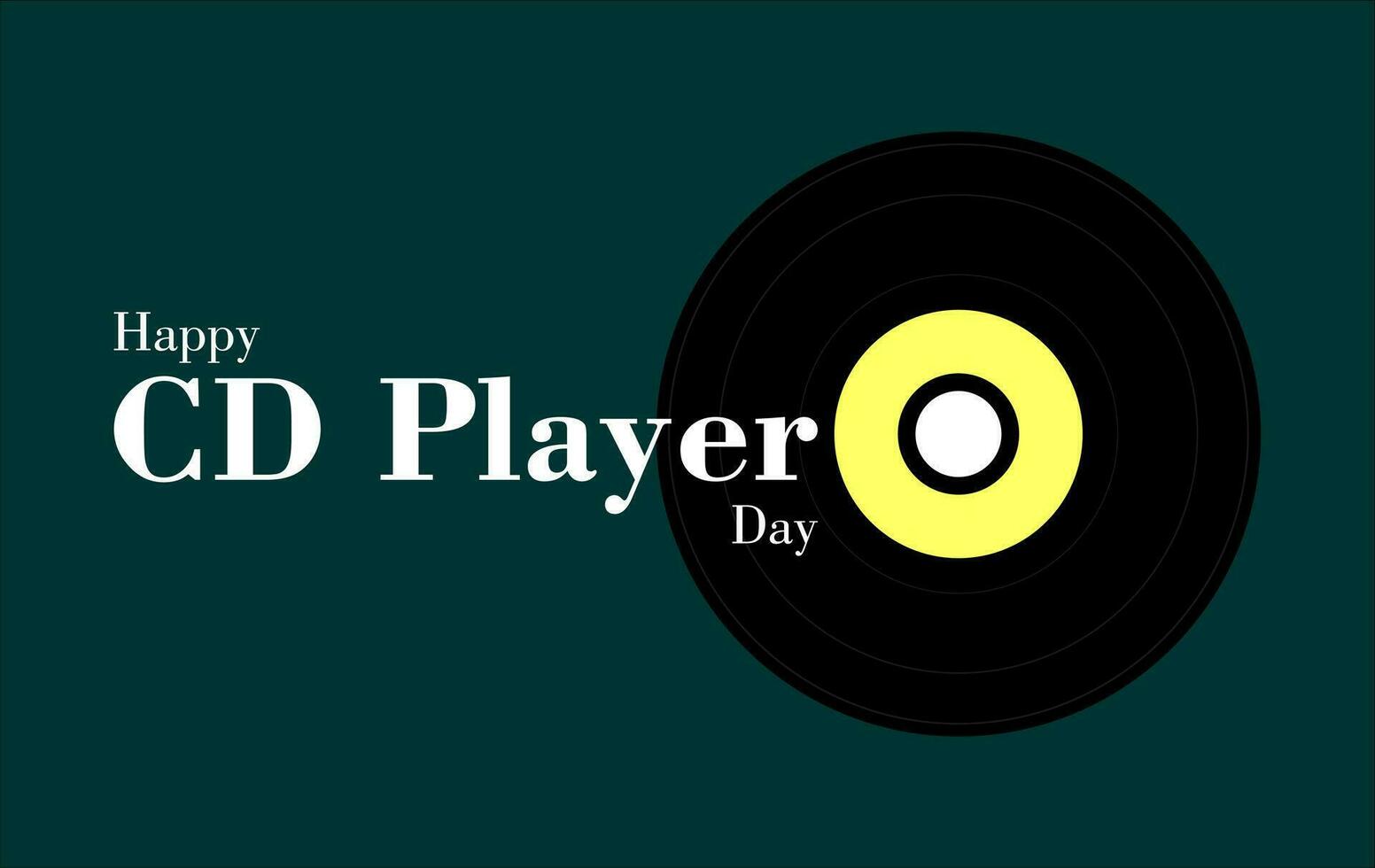 national CD Player day vector