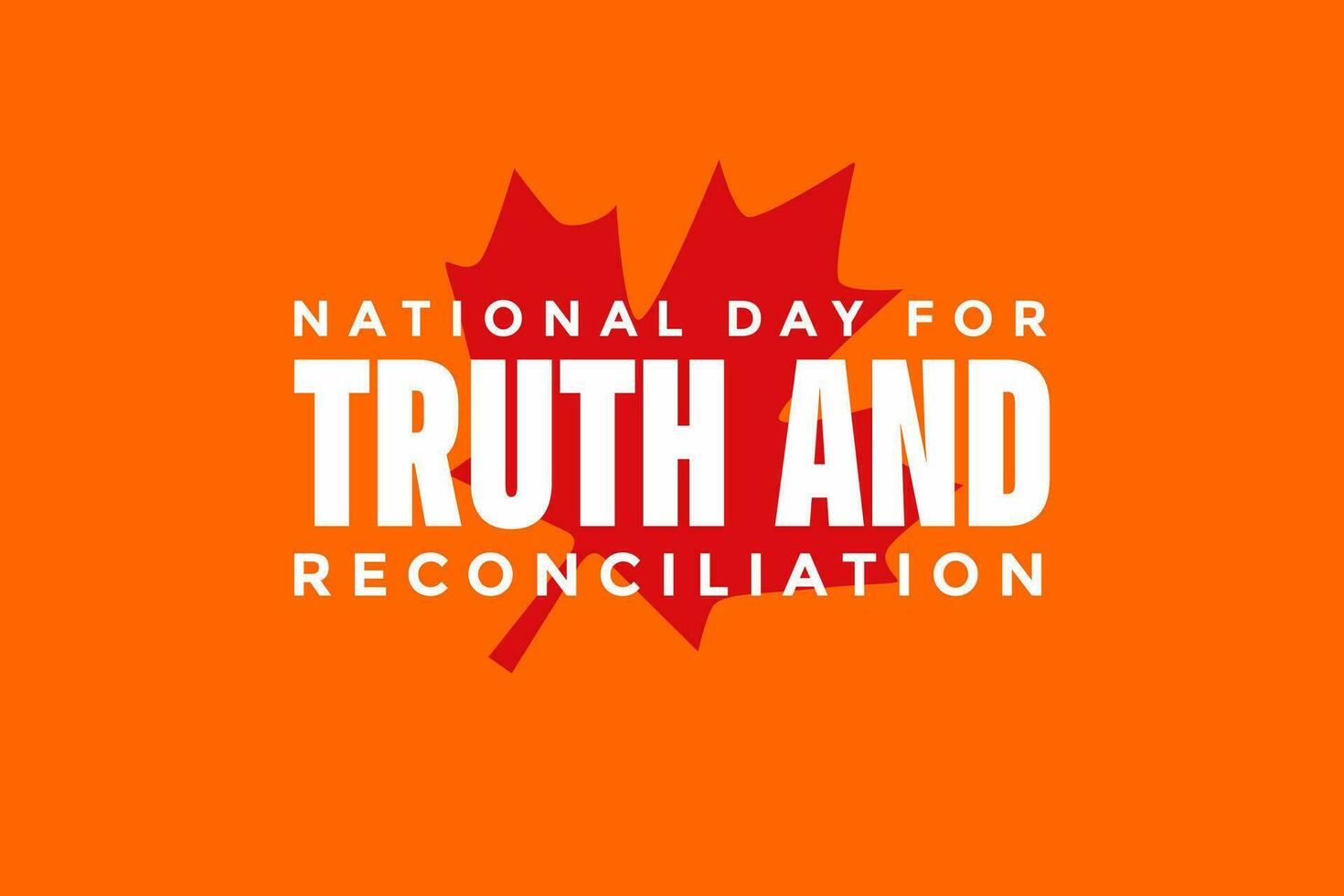 national day for truth and reconciliation vector
