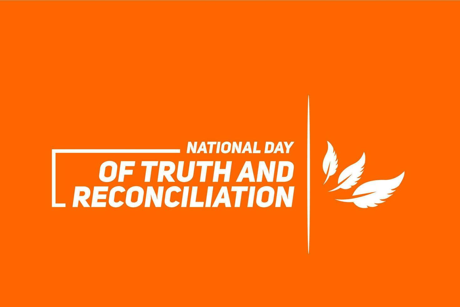 national day for truth and reconciliation vector