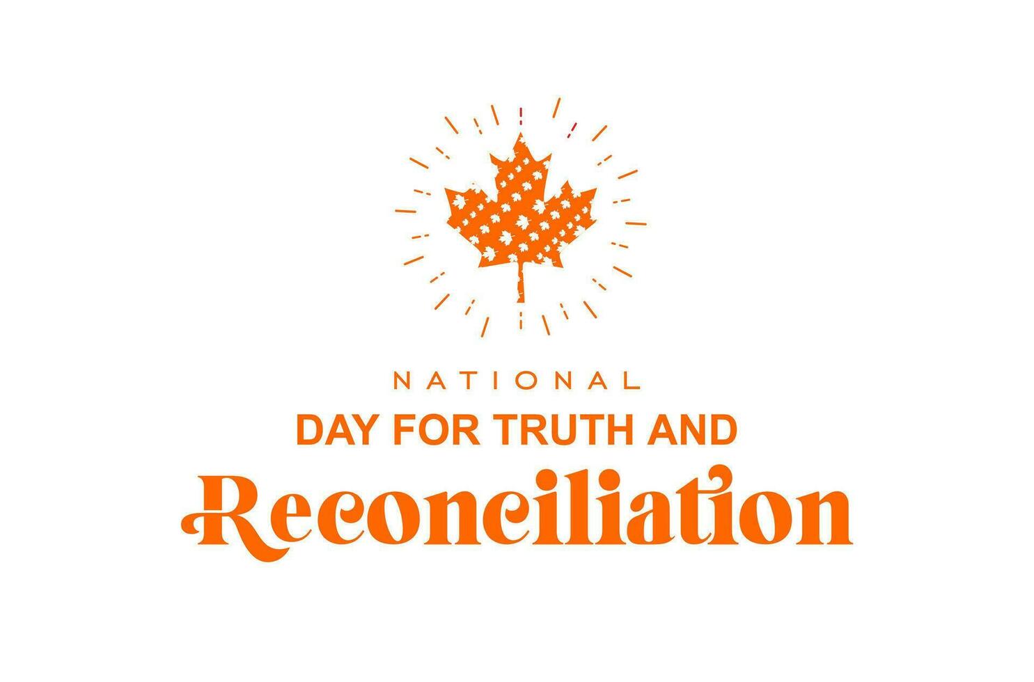 national day for truth and reconciliation vector